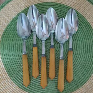 "Butterscotch" Bakelite TBLSP/6 pcs